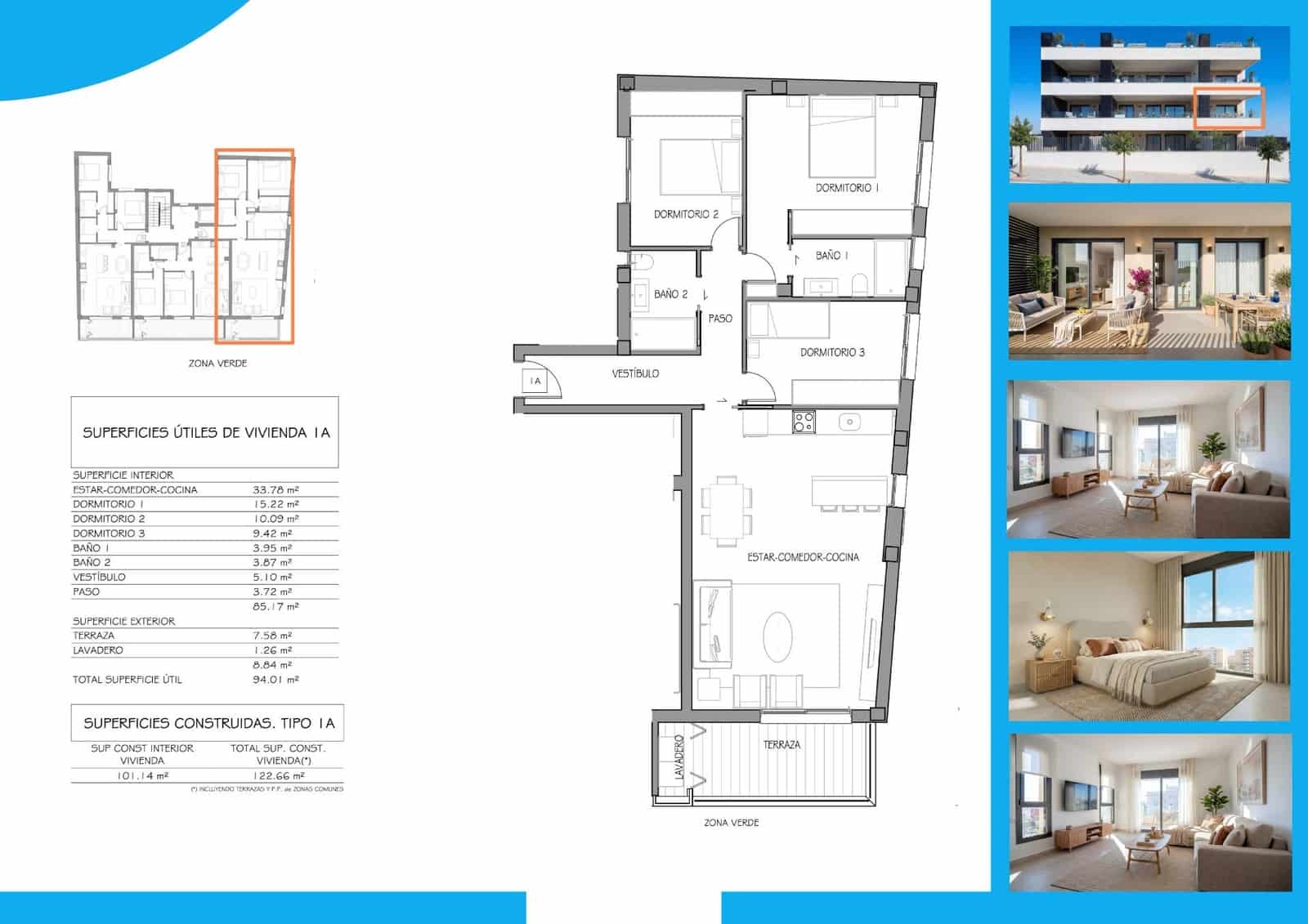 3 slaapkamer Appartement te koop in Benijofar met zwembad garage - € 396.900 (Ref: 10014254)
