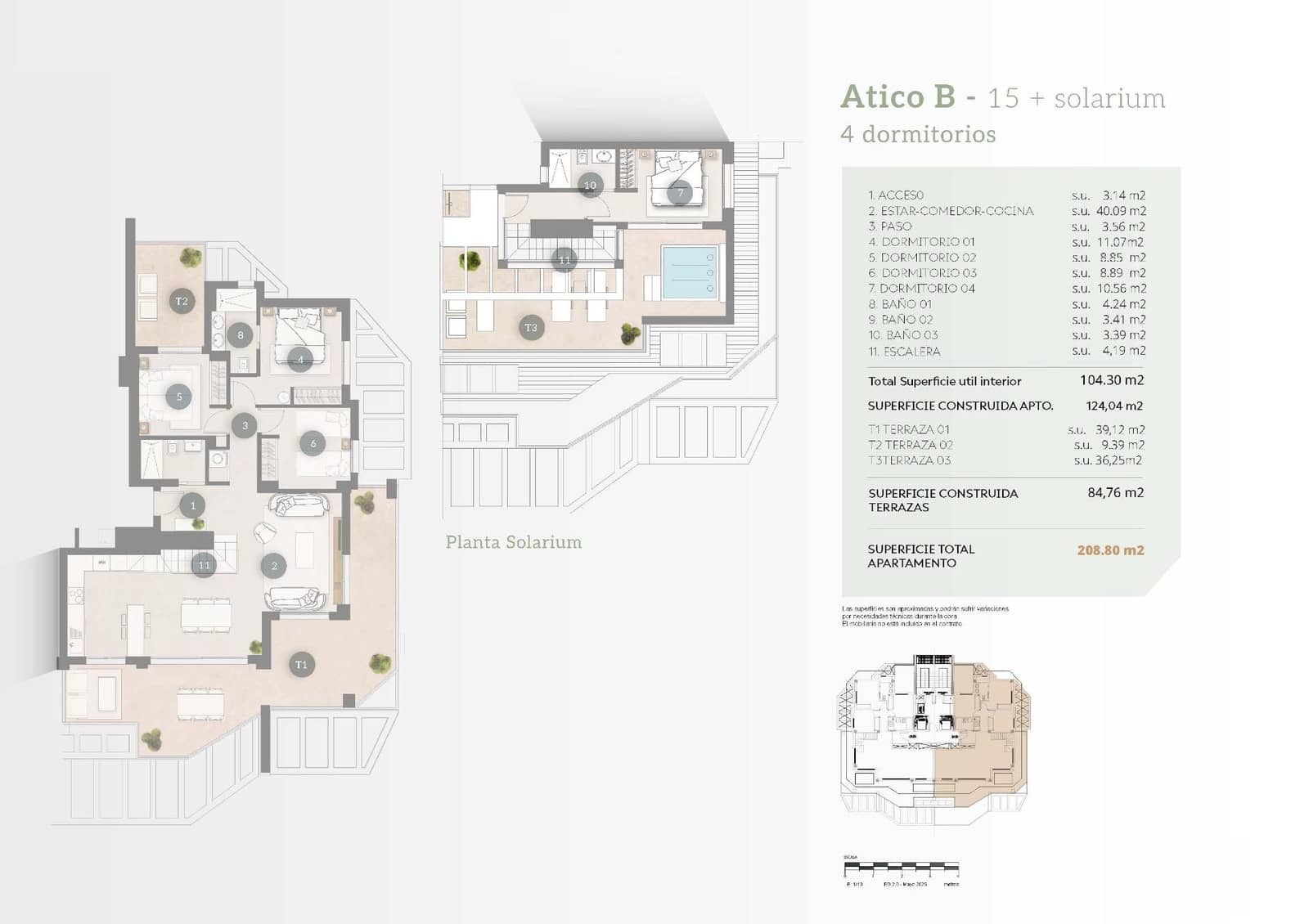Ático de 4 habitaciones en Calpe / Calp en venta con piscina garaje - 915.000 € (Ref: 10041449)