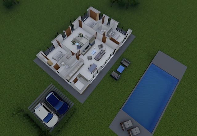 4 soveværelse Villa til salg i Pinoso med swimmingpool - € 623.600 (Ref: 10051984)
