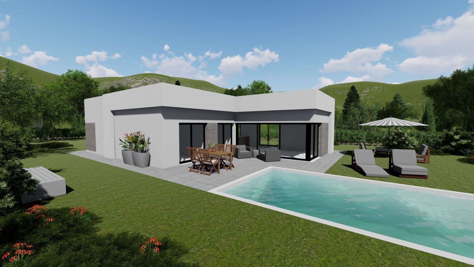 3 bedroom Villa for sale in Pinoso with pool - € 328,000 (Ref: 10054296)