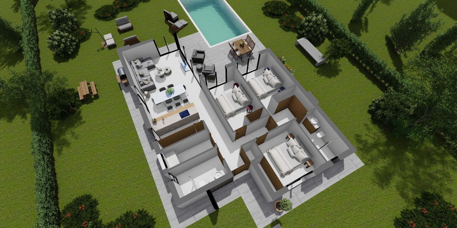 3 bedroom Villa for sale in Pinoso with pool - € 328,000 (Ref: 10054296)