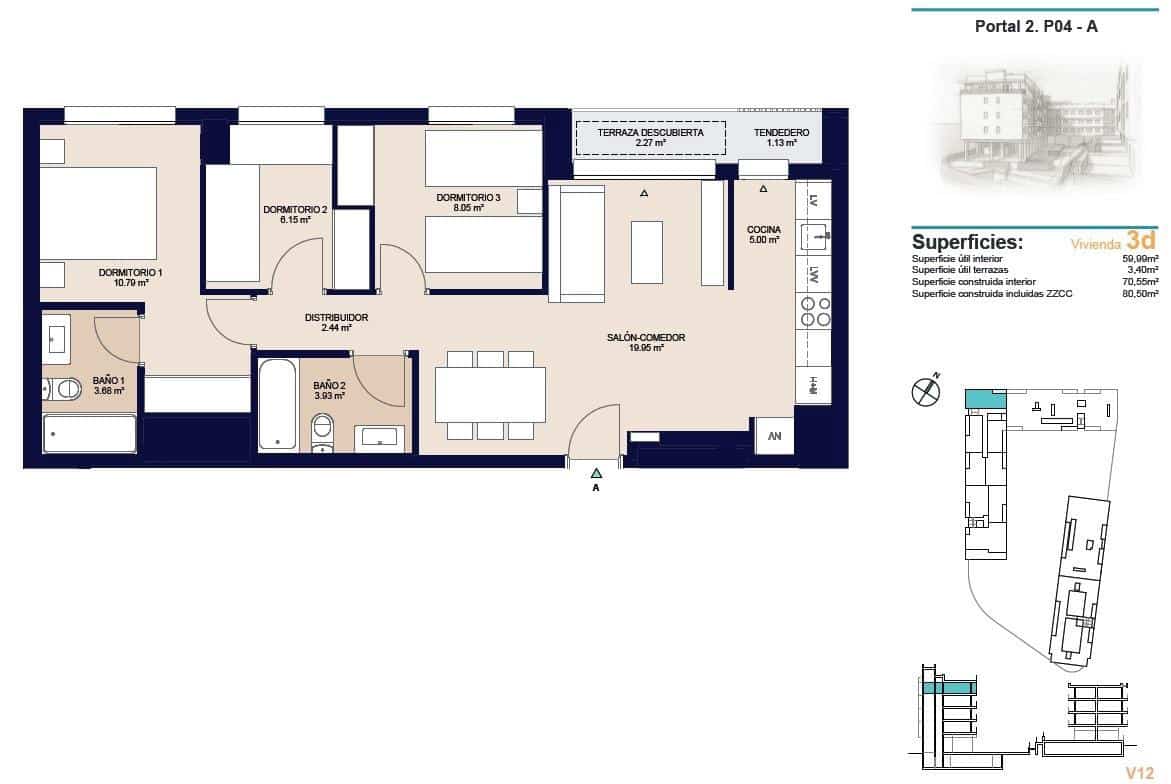 3 soveværelse Penthouse til salg i Alicante by med swimmingpool garage - € 320.900 (Ref: 10161925)
