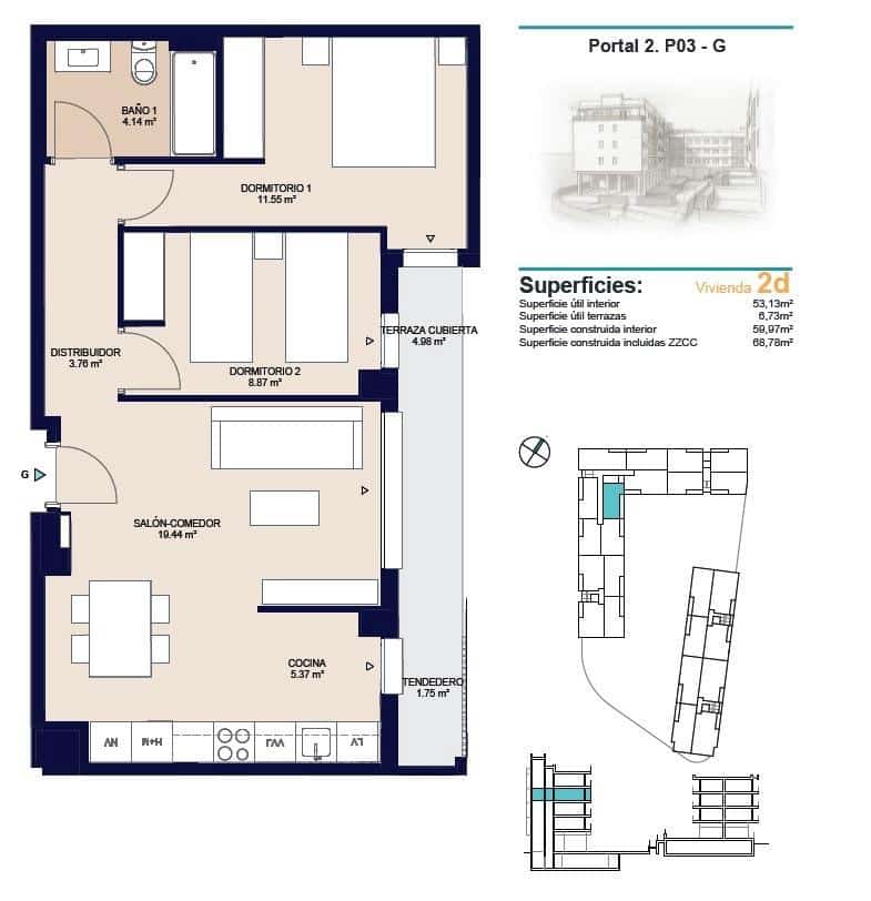 2 soveværelse Lejlighed til salg i Alicante by med swimmingpool garage - € 278.900 (Ref: 10161926)