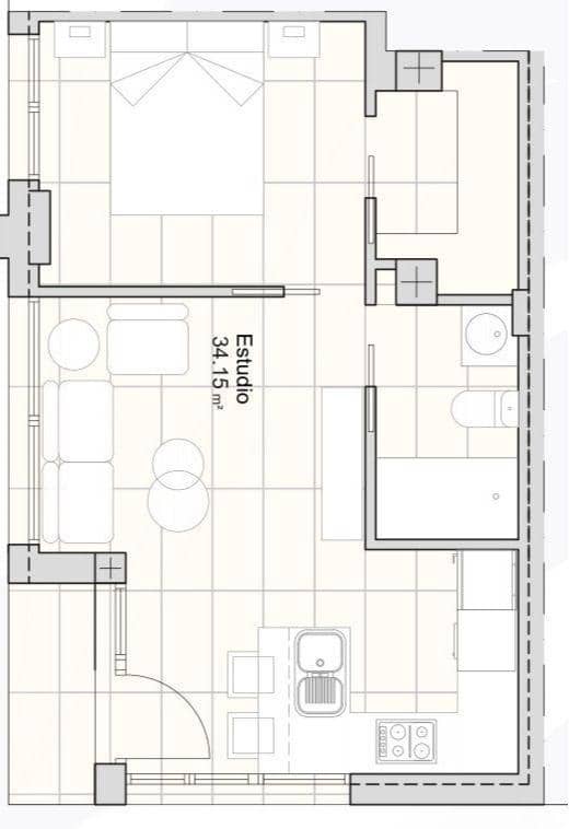 1 slaapkamer Appartement te koop in Santiago de la Ribera - € 179.000 (Ref: 10177465)