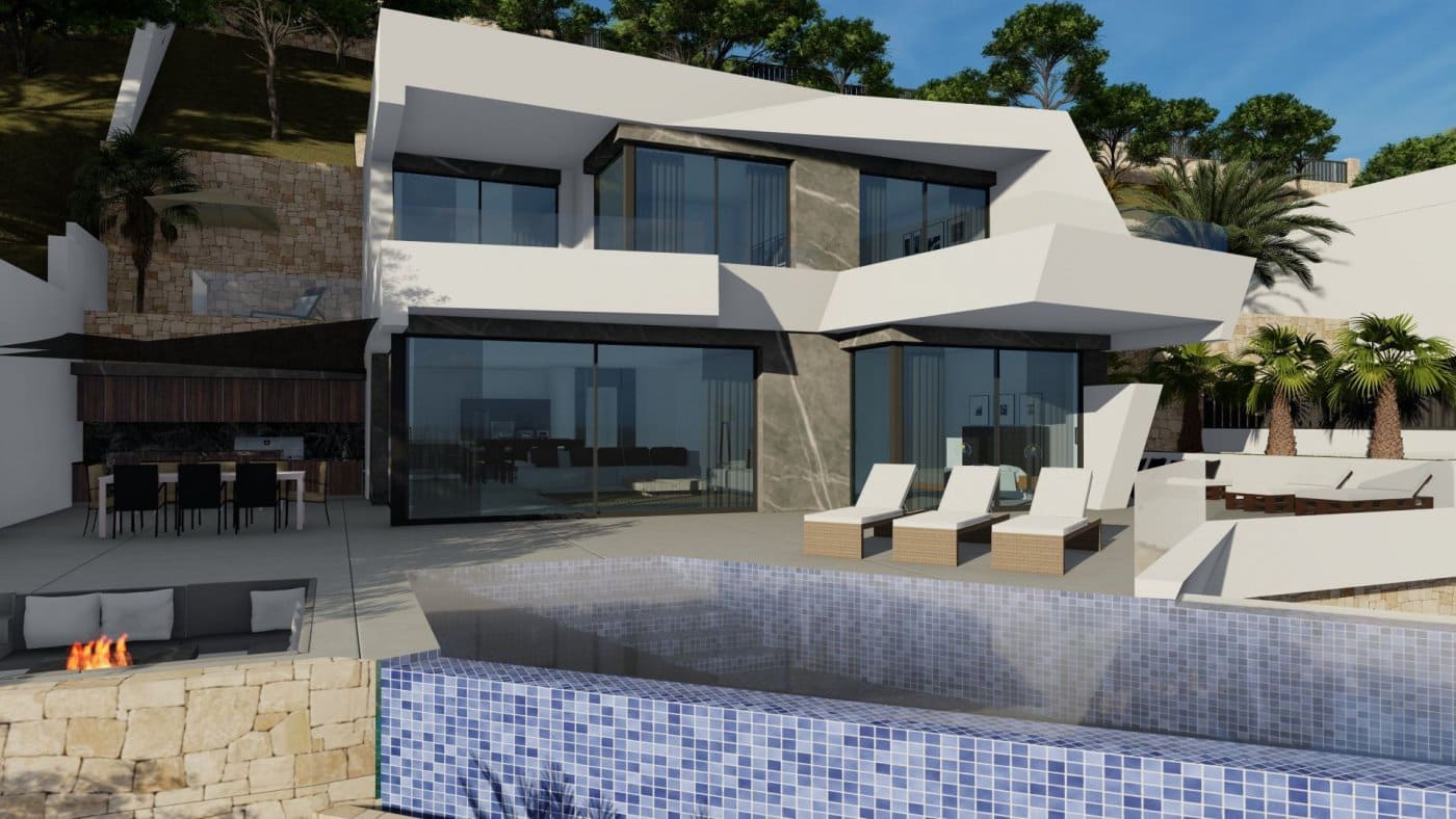 4 soveværelse Villa til salg i Calpe / Calp med swimmingpool - € 1.690.000 (Ref: 8980411)