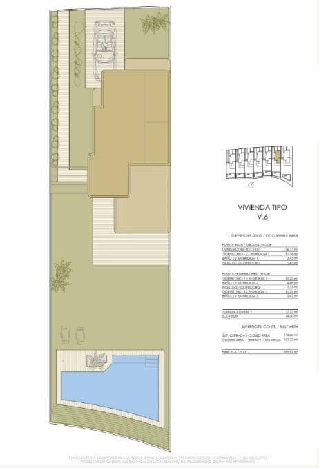3 chambre Villa/Maison à vendre à Pilar de la Horadada avec piscine garage - 499 000 € (Ref: 8996428)