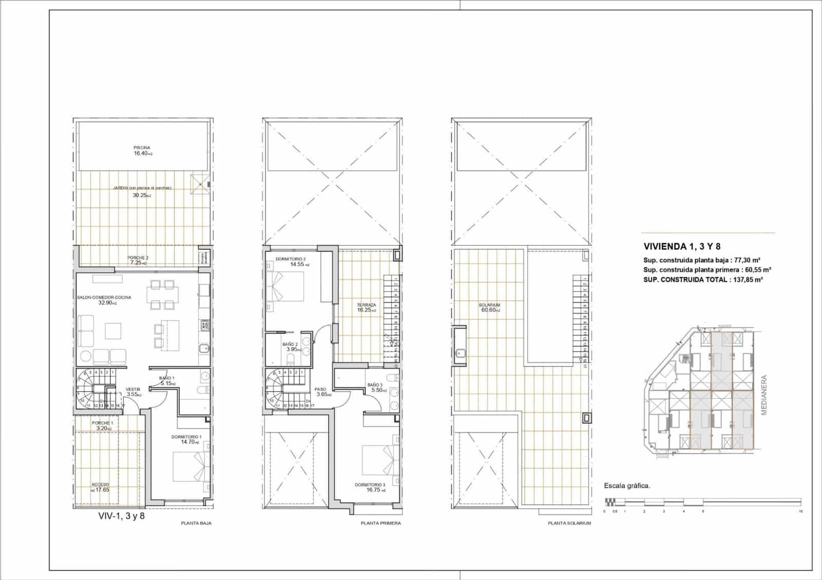 3 camera da letto Casa in vendita in San Javier con piscina - 299.900 € (Rif: 9656697)