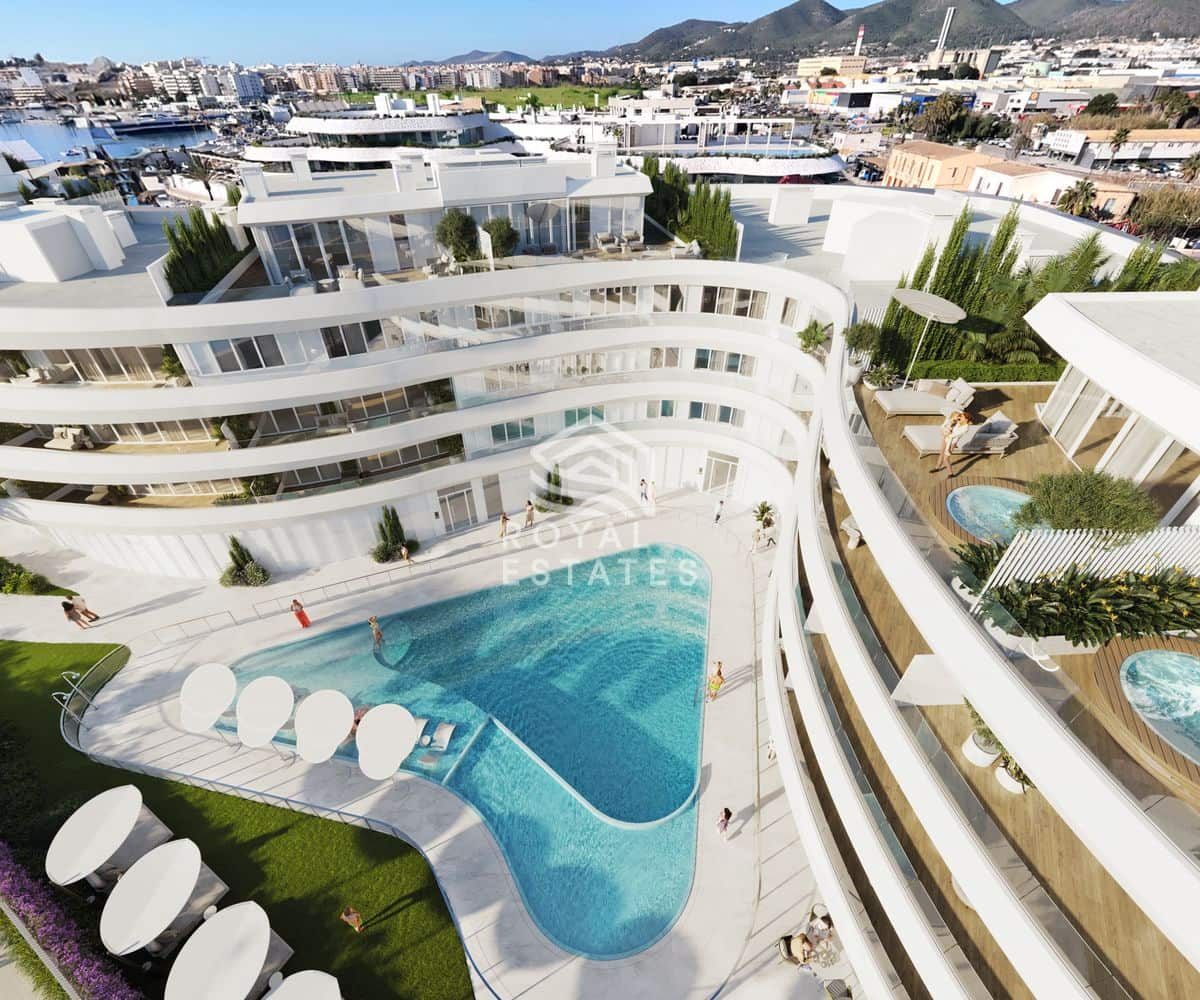 1 sypialnia Apartament na sprzedaż w Miasto Ibiza / Eivissa z basenem garażem - 790 000 € (Ref: 9912415)