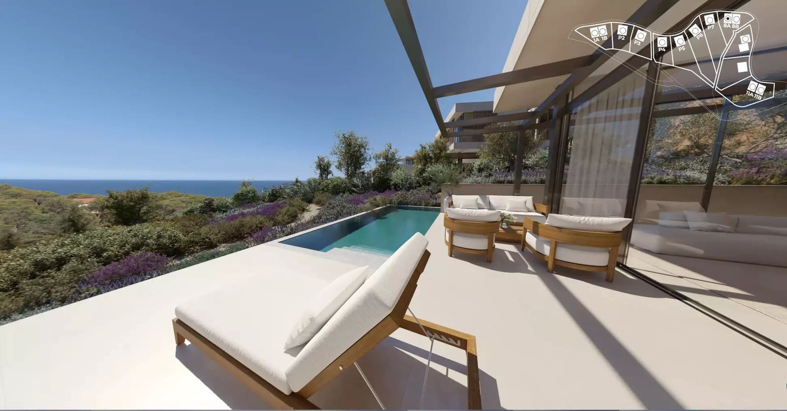4 soveværelse Semi-Rækkehus til salg i Tamariu med swimmingpool garage - € 2.580.000 (Ref: 9949776)