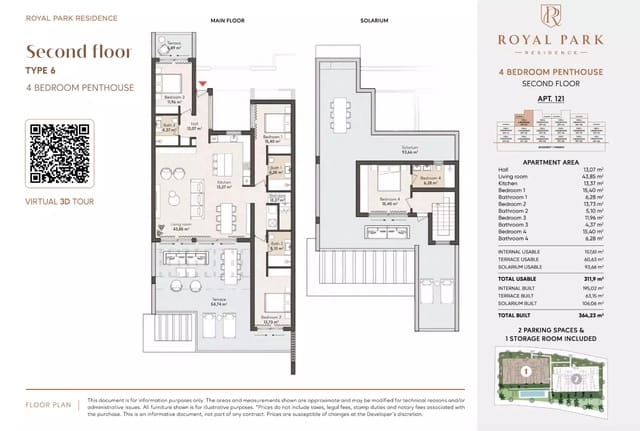 3 camera da letto Appartamento in vendita in Parque Central, Estepona con garage - 810.000 € (Rif: 9966657)
