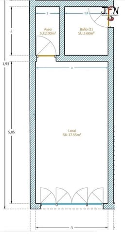 Commerciale da affittare in Puerto del Rosario - 650 € (Rif: 10043136)