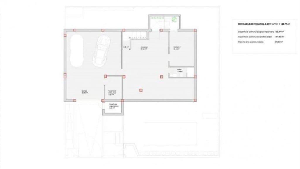 3 makuuhuone Huvila myytävänä paikassa Los Altos mukana uima-altaan 
autotalli - 750 000 € (Ref: 9068716)