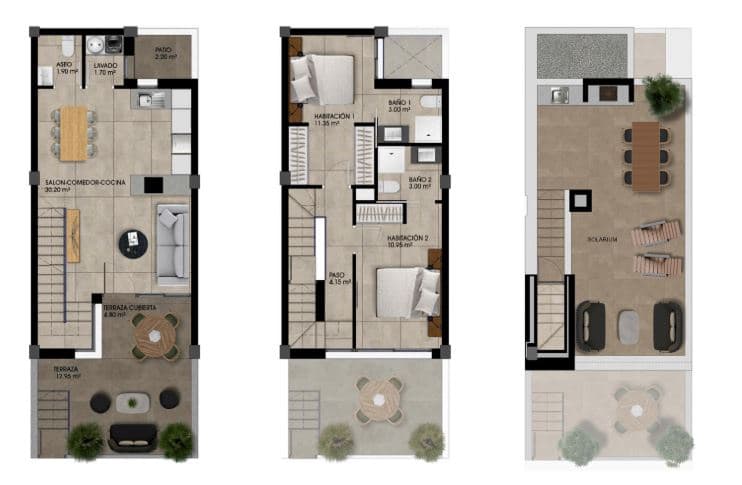 2 sypialnia Dom na sprzedaż w Miasto Alicante / Alacant z basenem garażem - 259 000 € (Ref: 9106403)