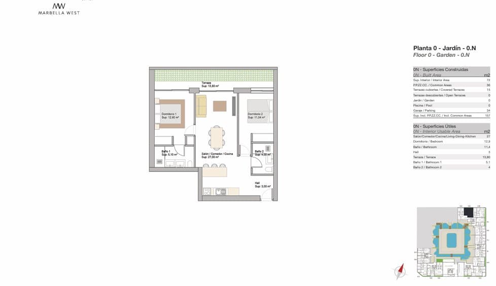 2 chambre Appartement à vendre à San Pedro de Alcantara avec piscine garage - 395 000 € (Ref: 9163605)