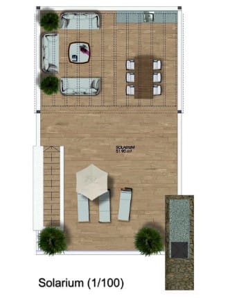 3 sovrum Takvåning till salu i Alicante stad med pool - 465 000 € (Ref: 9193636)