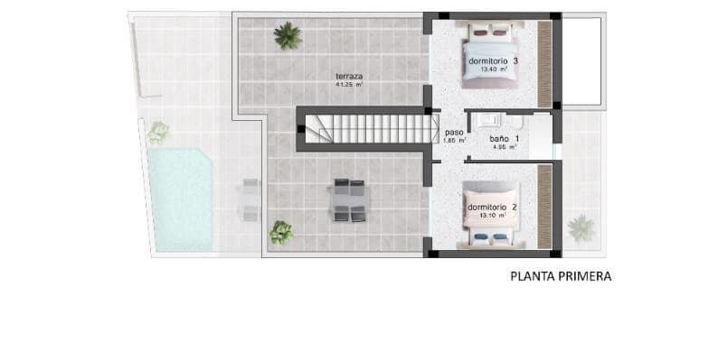 2 makuuhuone Huoneisto myytävänä paikassa Pilar de la Horadada mukana uima-altaan 
autotalli - 264 900 € (Ref: 9193662)