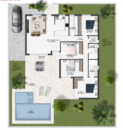 4 sovrum Villa till salu i Murcia stad med pool - 514 900 € (Ref: 9197633)