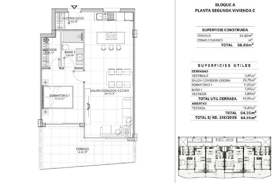 1 soverom Leilighet til salgs i Fuengirola med svømmebasseng garasje - € 259 000 (Ref: 9202343)