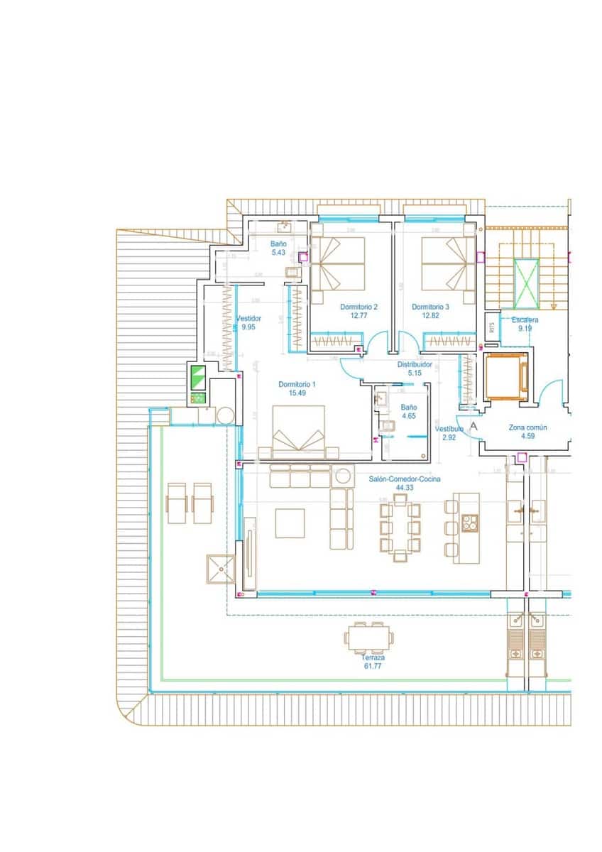 3 quarto Penthouse para venda em Benalmadena com piscina garagem - 1 295 000 € (Ref: 9300880)