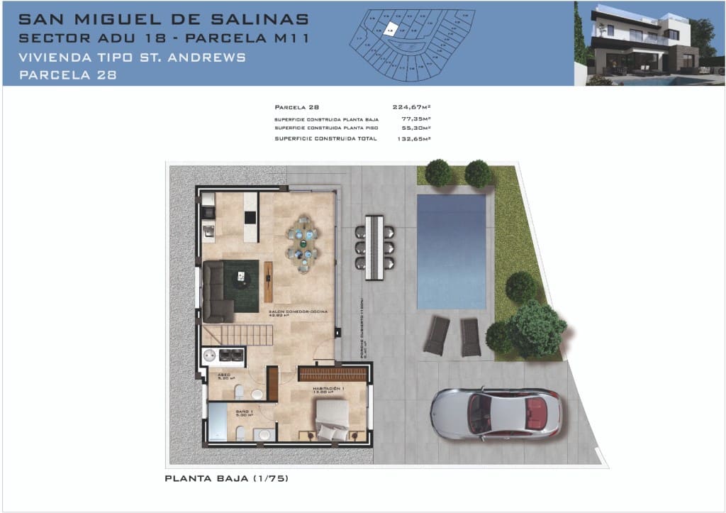 3 Zimmer Villa zu verkaufen in San Miguel de Salinas mit Pool Garage - 529.900 € (Ref: 9310691)