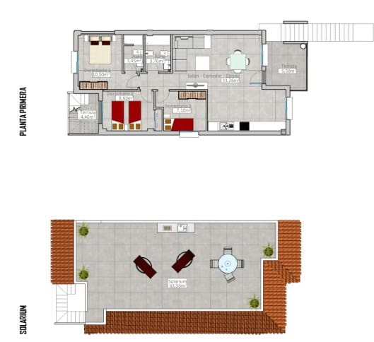 3 sovrum Takvåning till salu i Alicante stad med pool garage - 235 000 € (Ref: 9415584)