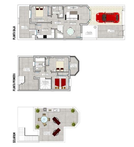 3 bedroom Townhouse for sale in Alicante / Alacant city with pool garage - € 255,000 (Ref: 9415585)