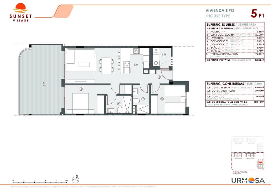 2 Zimmer Apartment zu verkaufen in Torrevieja mit Pool - 280.000 € (Ref: 9439542)
