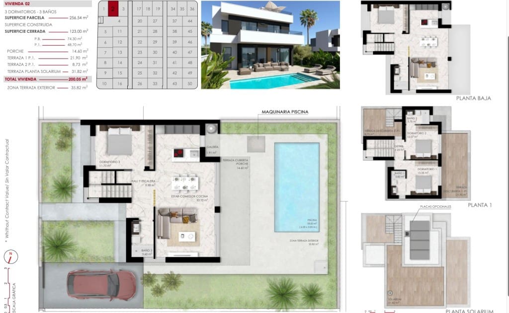 3 sovrum Villa till salu i Ciudad Quesada med pool - 570 000 € (Ref: 9461152)
