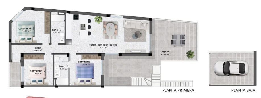 3 soverom Leilighet til salgs i Pilar de la Horadada med svømmebasseng garasje - € 395 900 (Ref: 9480952)