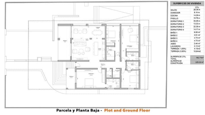 4 slaapkamer Villa te koop in Los Balcones met zwembad garage - € 995.000 (Ref: 9526177)