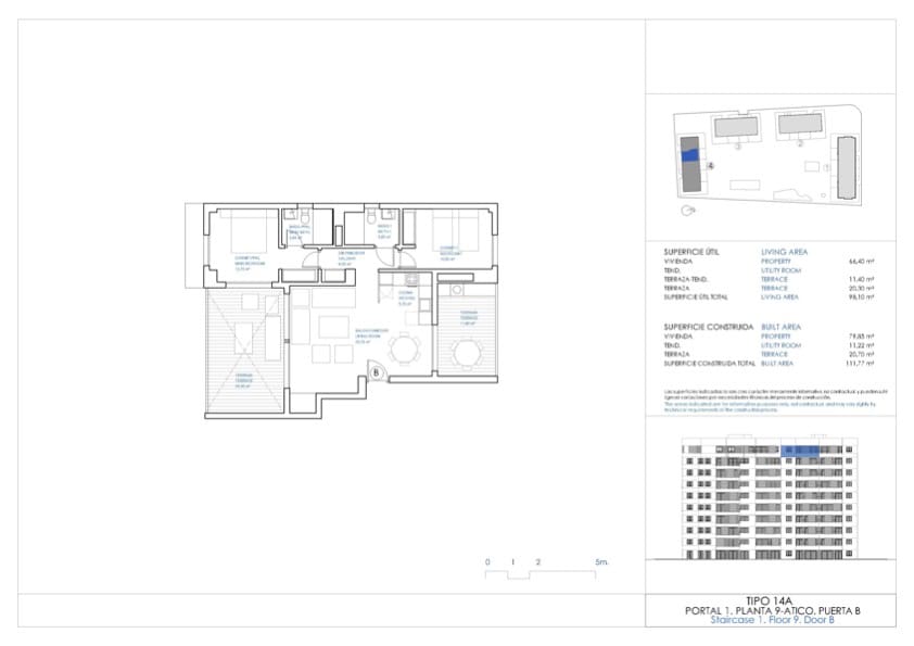 3 soverom Penthouse til salgs i Punta Prima med svømmebasseng - € 765 000 (Ref: 9547730)