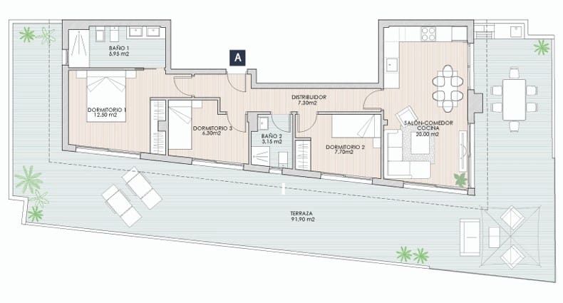 3 camera da letto Attico in vendita in Torrevieja con piscina - 464.000 € (Rif: 9554615)