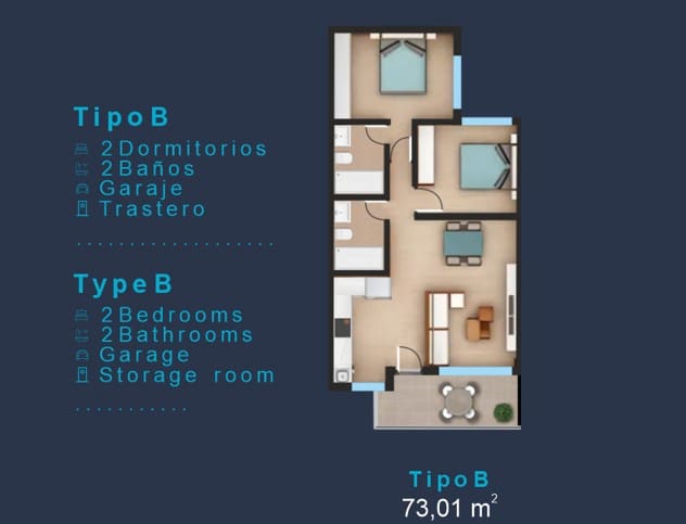 2 Zimmer Penthouse zu verkaufen in San Pedro del Pinatar mit Pool Garage - 288.000 € (Ref: 9554621)