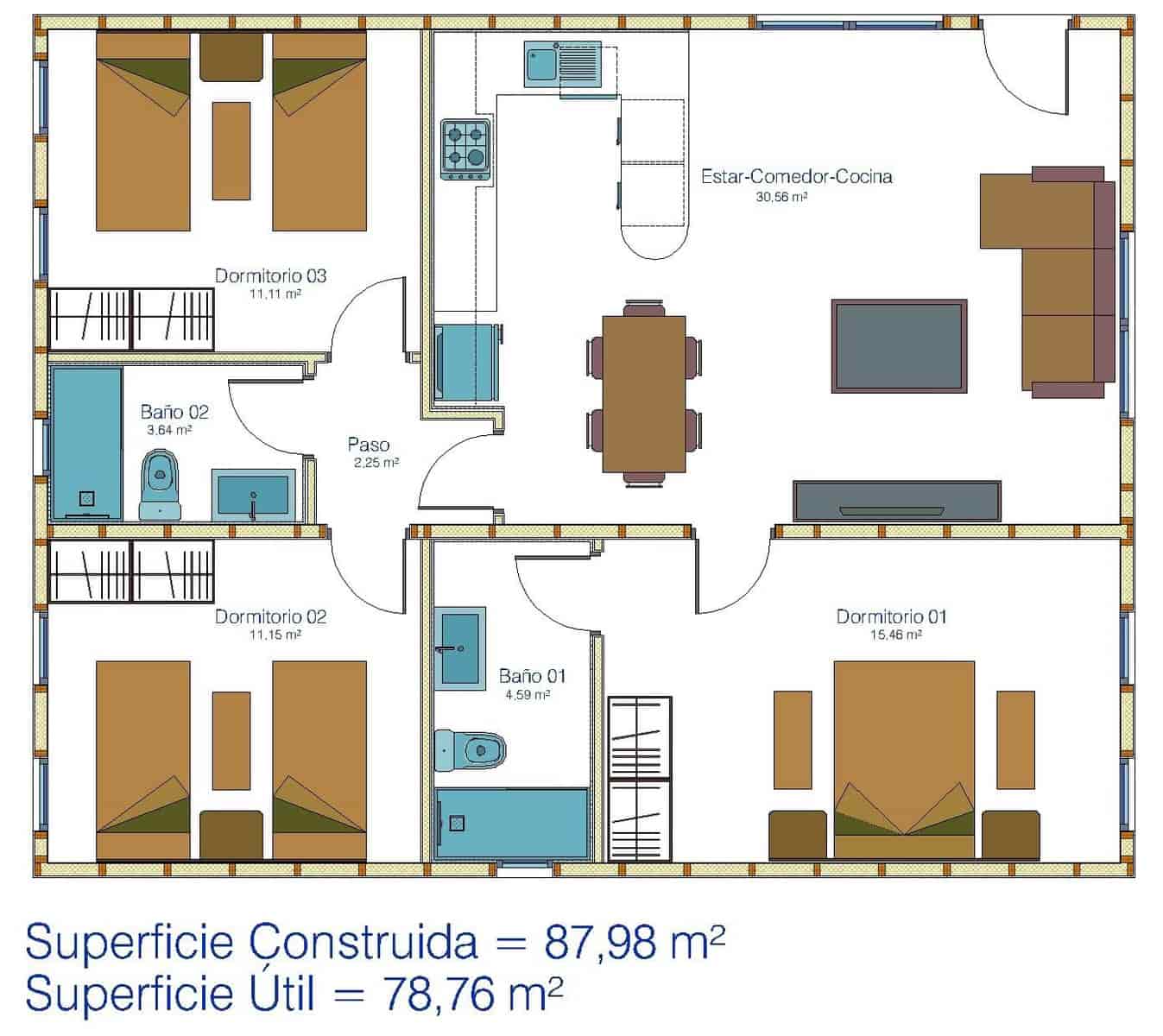 3 Zimmer Villa zu verkaufen in Ciudad Quesada mit Pool - 294.000 € (Ref: 10015701)