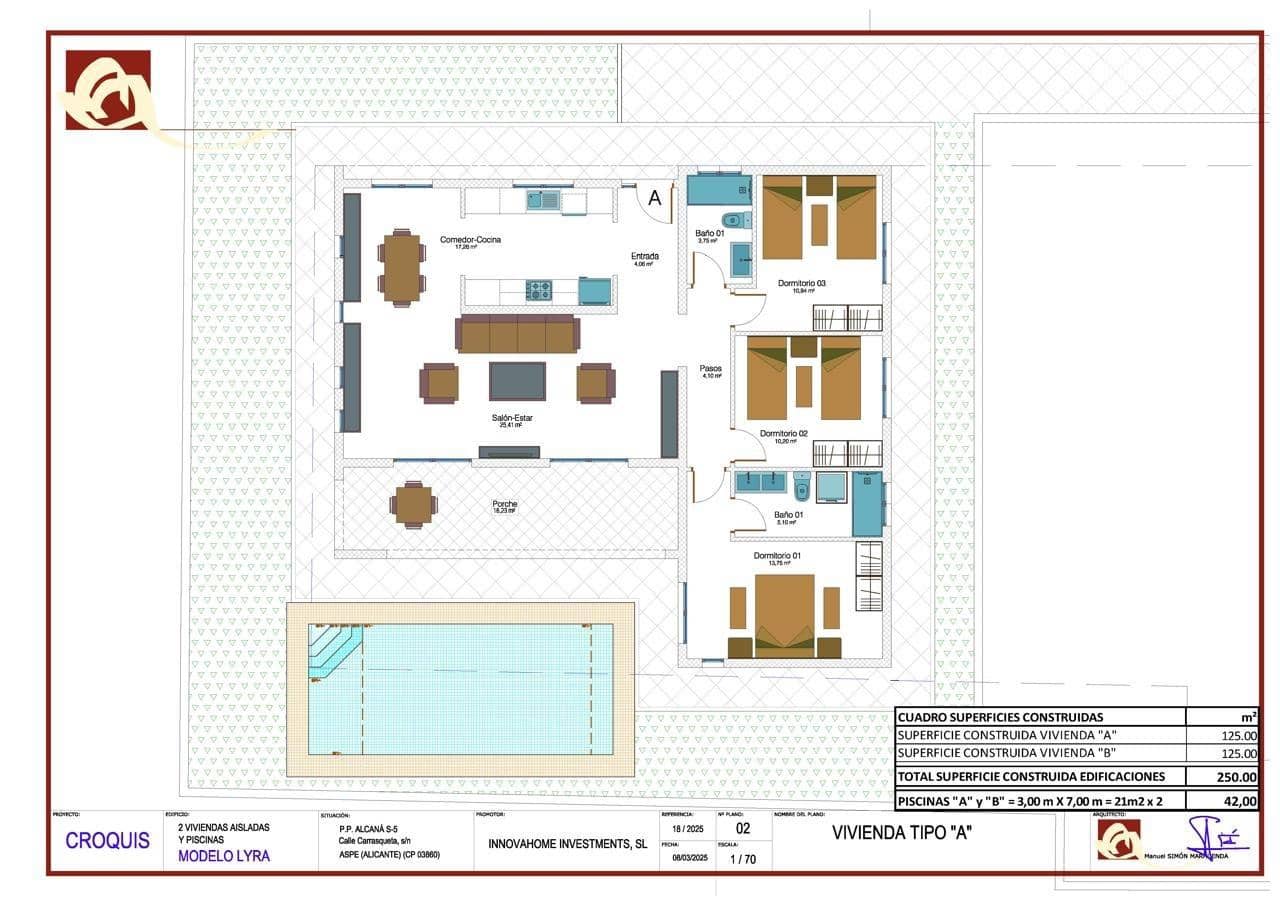 Chalet de 3 habitaciones en Ciudad Quesada en venta - 365.000 € (Ref: 9248771)