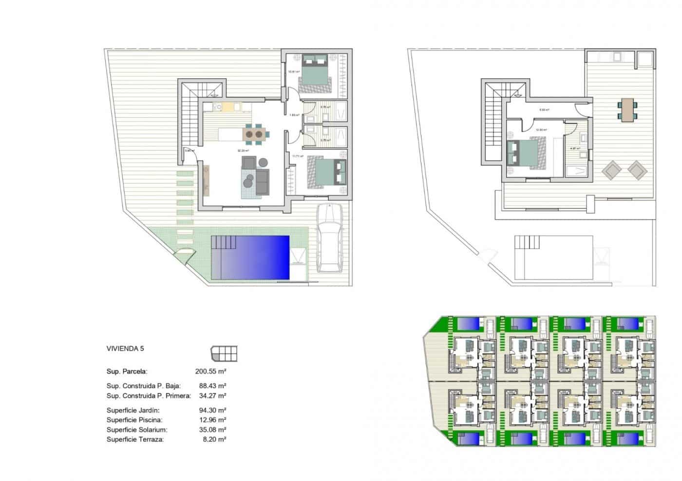 3 slaapkamer Halfvrijstaande villa te koop in Roldan met zwembad - € 416.900 (Ref: 9253422)