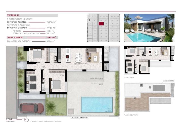 3 sypialnia Willa na sprzedaż w Ciudad Quesada, Rojales z basenem garażem - 549 000 € (Ref: 9393955)