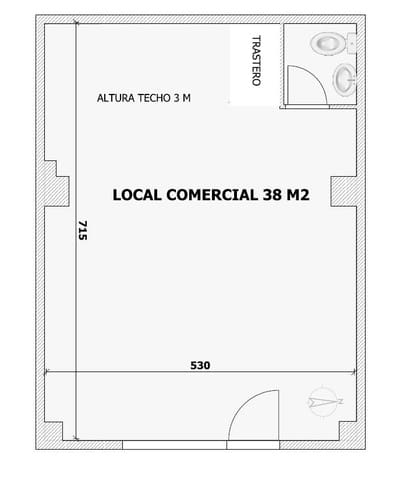 Kommersiell att hyra i Nueva Andalucía, Almería stad - 425 € (Ref: 6966374)