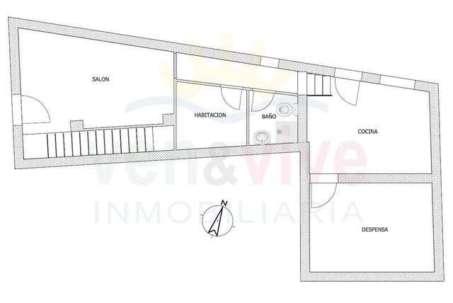 4 makuuhuone Omakotitalo myytävänä paikassa Canjáyar - 44 000 € (Ref: 7836823)