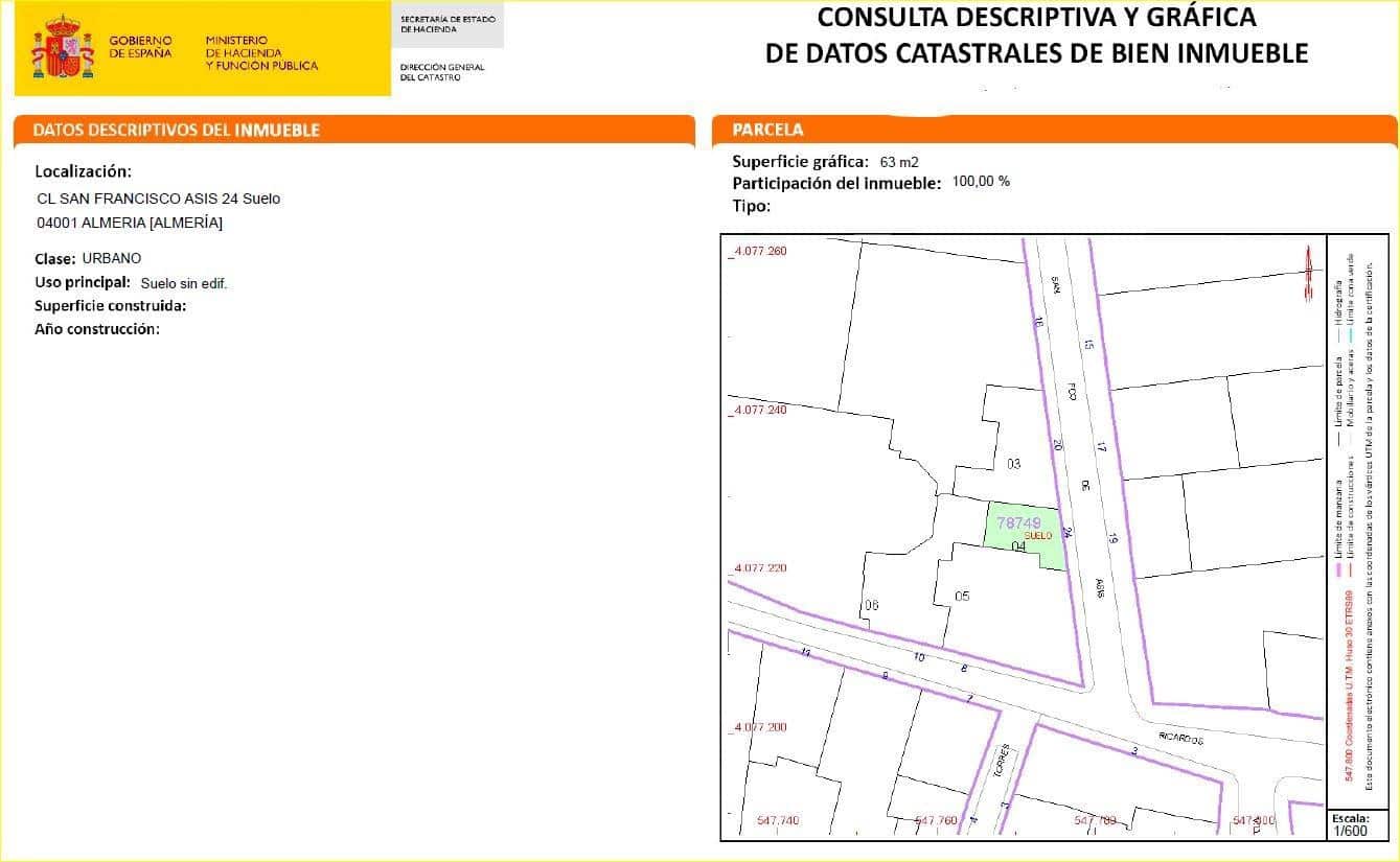 Solar/Parcela en Almería ciudad en venta - 210.000 € (Ref: 7934244)