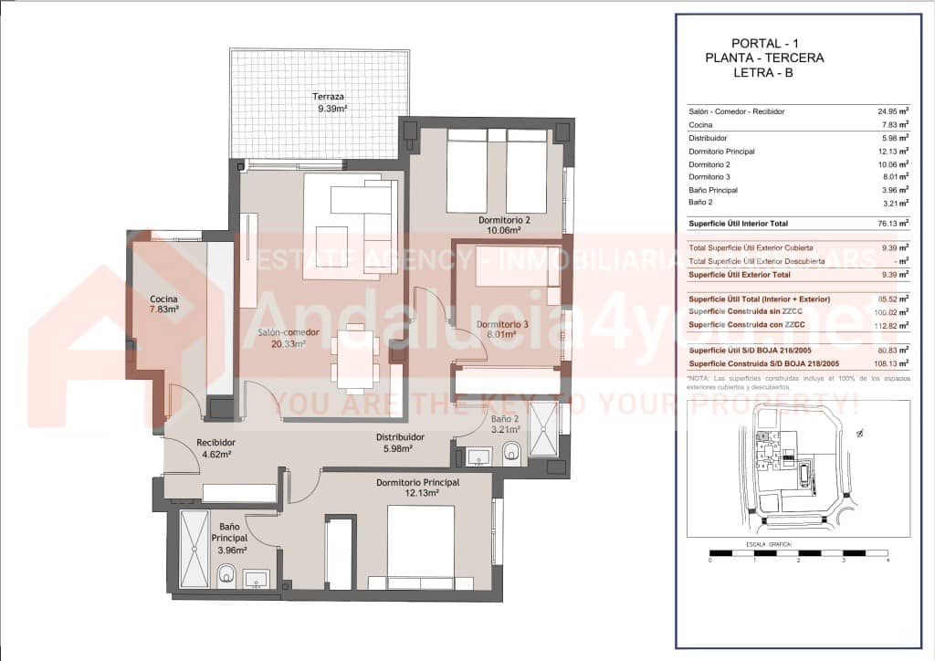3 soveværelse Lejlighed til salg i Velez-Malaga med swimmingpool garage - € 279.950 (Ref: 8084929)
