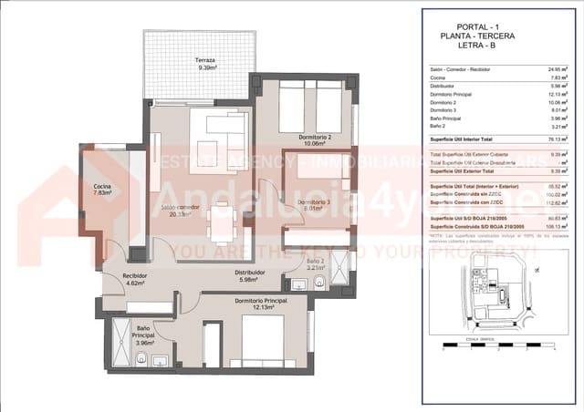 3 slaapkamer Appartement te koop in Vélez-Málaga met zwembad garage - € 279.950 (Ref: 8084929)