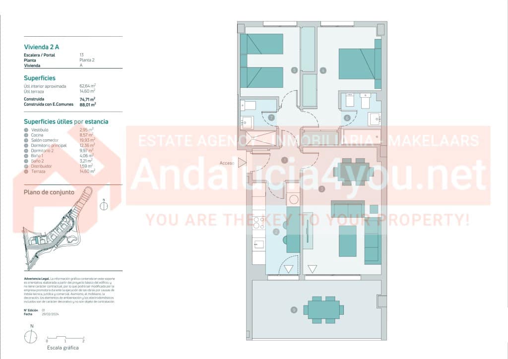 2 quarto Apartamento para venda em Almunecar com piscina garagem - 326 000 € (Ref: 8590421)