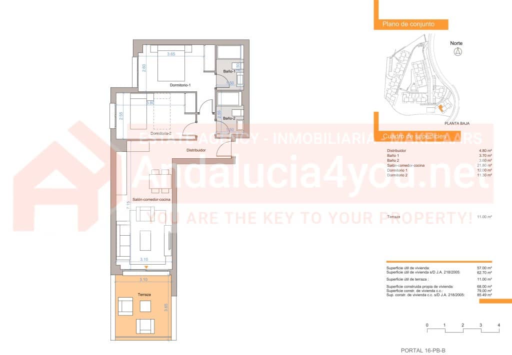 2 makuuhuone Huoneisto myytävänä paikassa Caleta de Velez mukana uima-altaan 
autotalli - 290 000 € (Ref: 9048617)