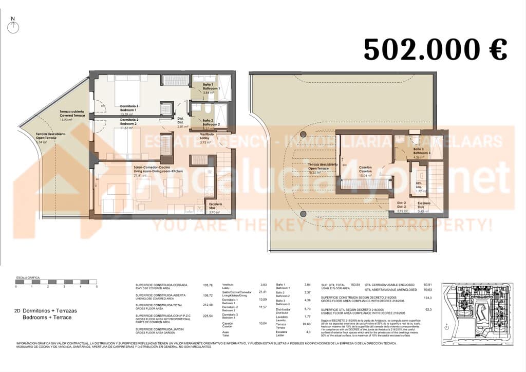 2 slaapkamer Penthouse te koop in Torrox-Costa met zwembad - € 502.000 (Ref: 9098969)