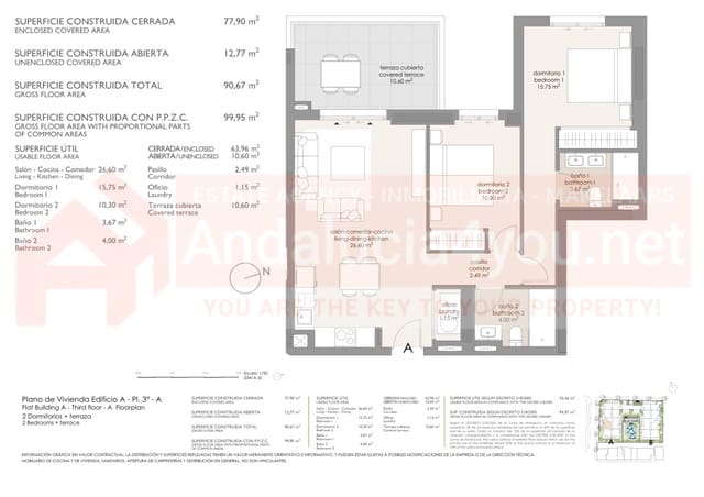 2 bedroom Apartment for sale in Algarrobo Costa, Algarrobo with pool - € 274,000 (Ref: 9102800)