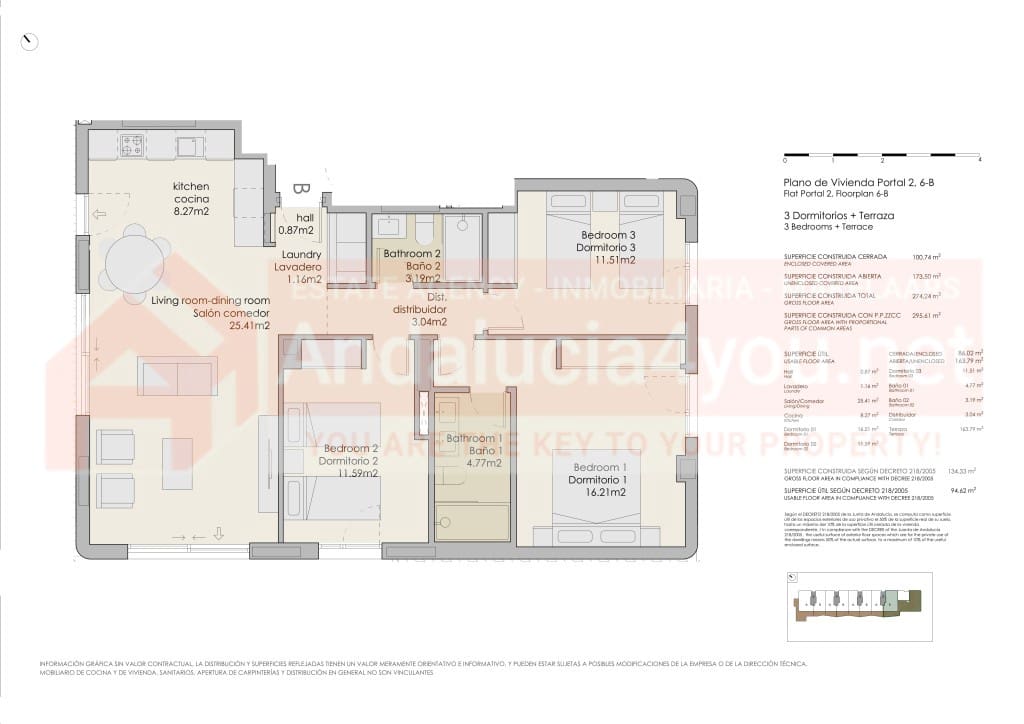 3 camera da letto Attico in vendita in Torre del Mar con piscina garage - 650.000 € (Rif: 9199341)
