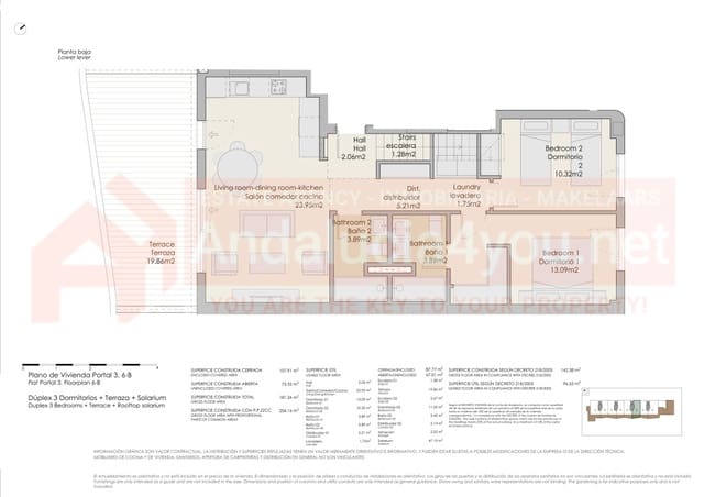 3 slaapkamer Penthouse te koop in Torre del Mar, Vélez-Málaga met zwembad garage - € 546.000 (Ref: 9199342)