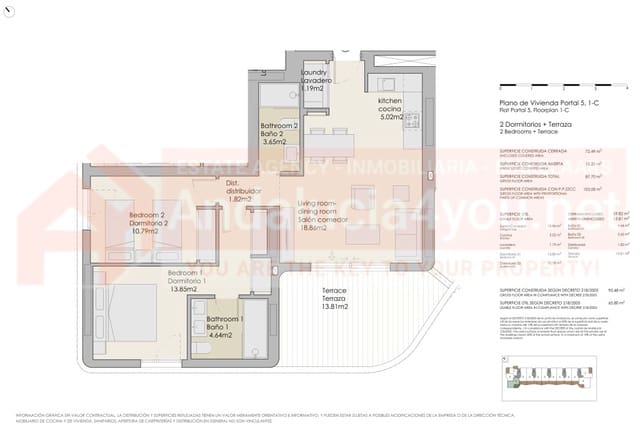 2 bedroom Apartment for sale in Torre del Mar, Vélez-Málaga with pool garage - € 365,000 (Ref: 9199344)