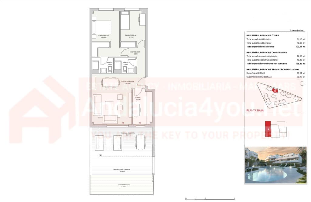 2 slaapkamer Appartement te koop in Torre del Mar met zwembad - € 299.999 (Ref: 9518505)
